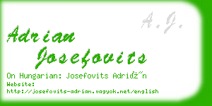 adrian josefovits business card